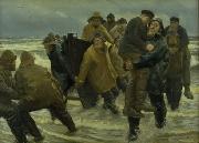 Michael Ancher A Crew Rescued USA oil painting artist